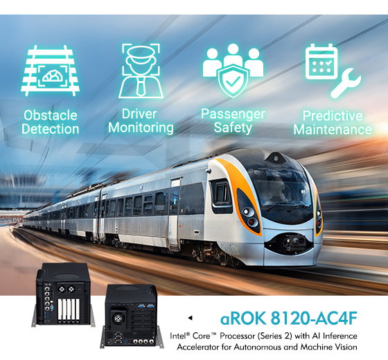 AI on Track: aROK 8120 Sets a New Standard for Rolling Stock Computing