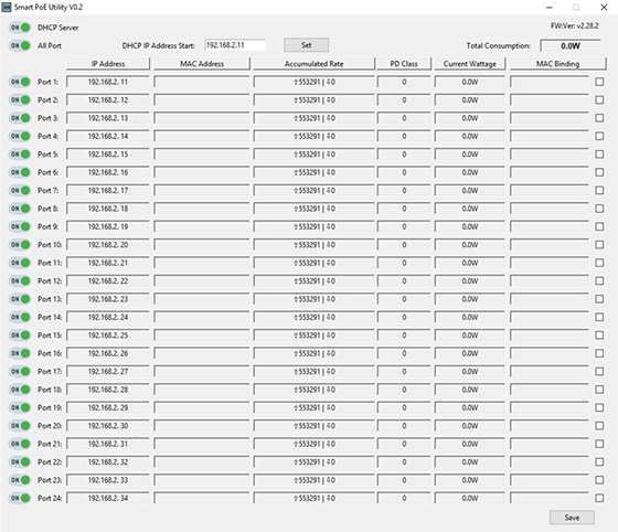 Table II: PoE communication SDK Design 